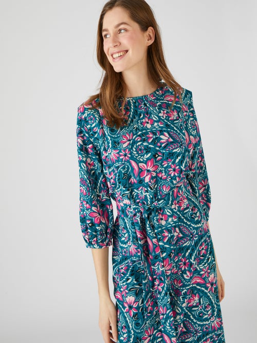 Robe-housse imprimé fleurs - damart - Kiabi