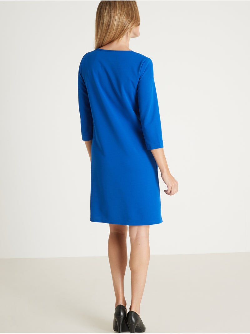 Robe housse maille fluide - DAXON Bleu cobalt - Kiabi