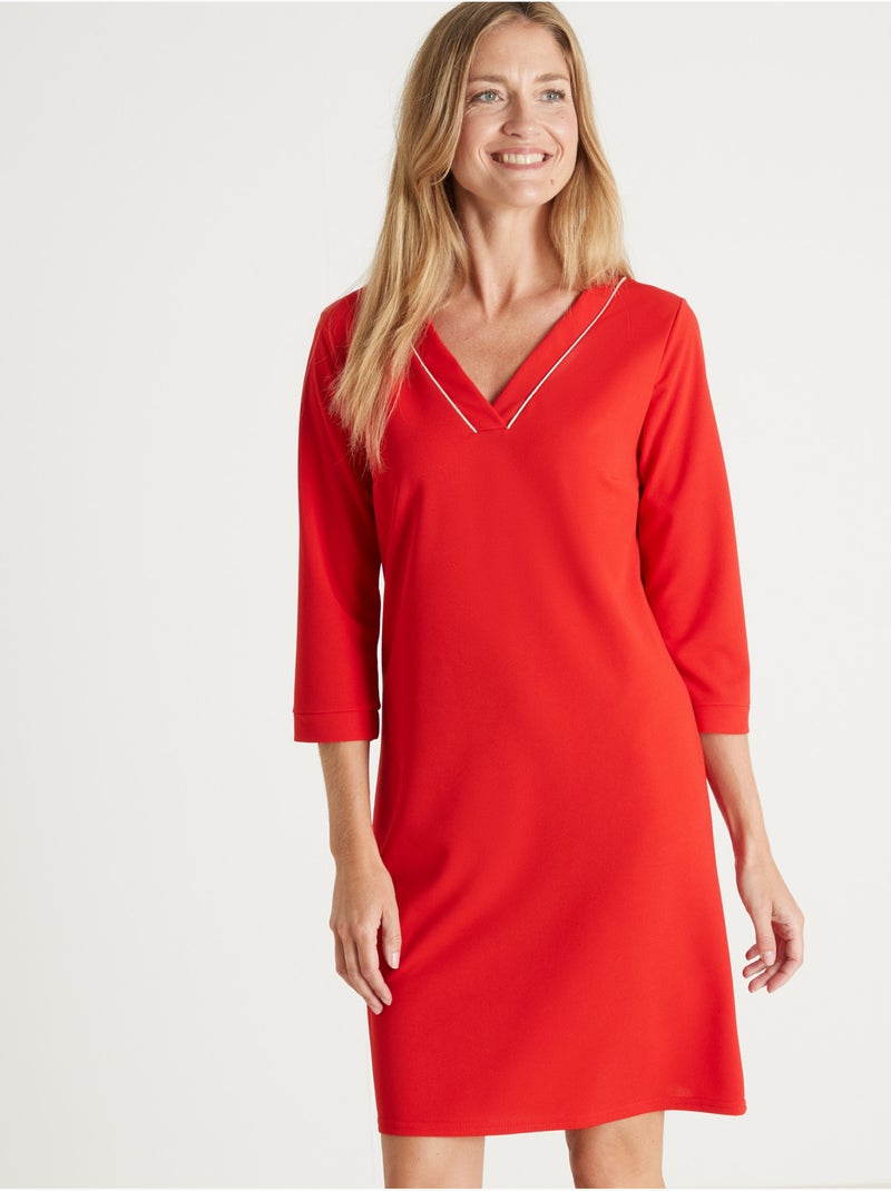 Robe housse maille fluide - DAXON Rouge - Kiabi