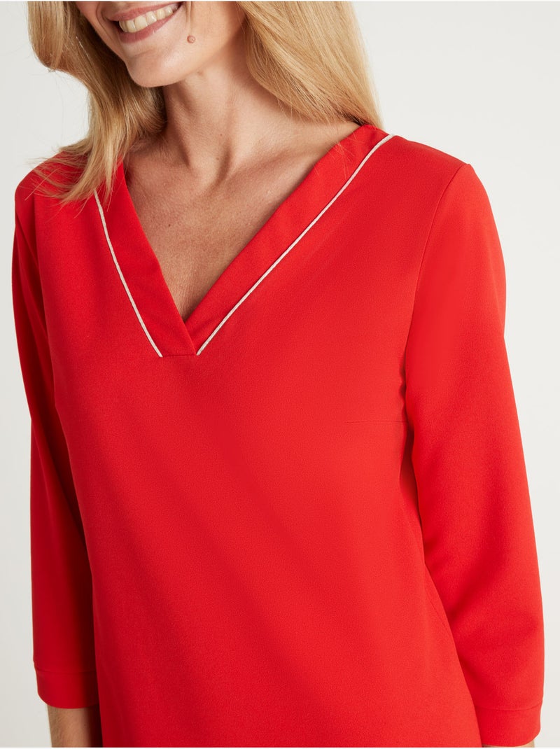 Robe housse maille fluide - DAXON Rouge - Kiabi