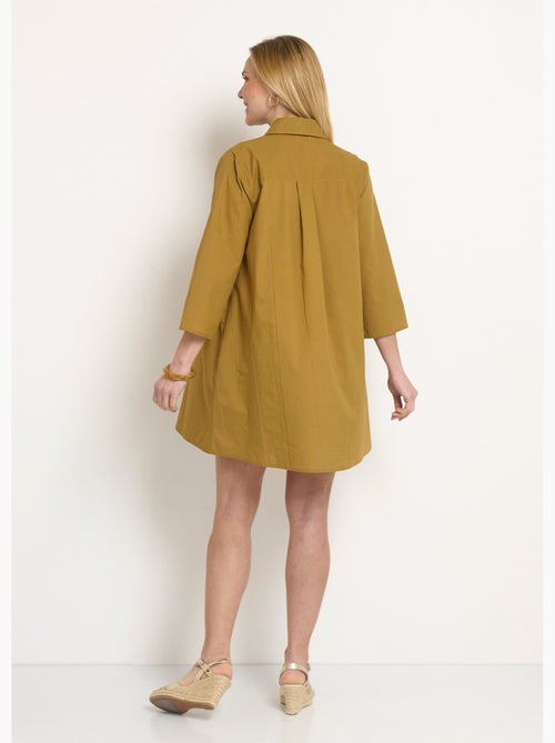 Robe housse manches 3/4 broderies colorées - Afibel - Kiabi Robe housse manches 3/4 broderies colorées - Afibel - Kiabi