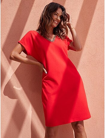 Robe housse manches T en maille - DAXON