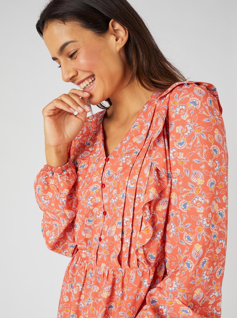 Robe-housse pure viscose - Damart Marron - Kiabi