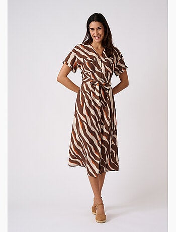 Robe imprimé animalier Climatyl - Damart