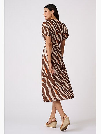 Robe imprimé animalier Climatyl - Damart