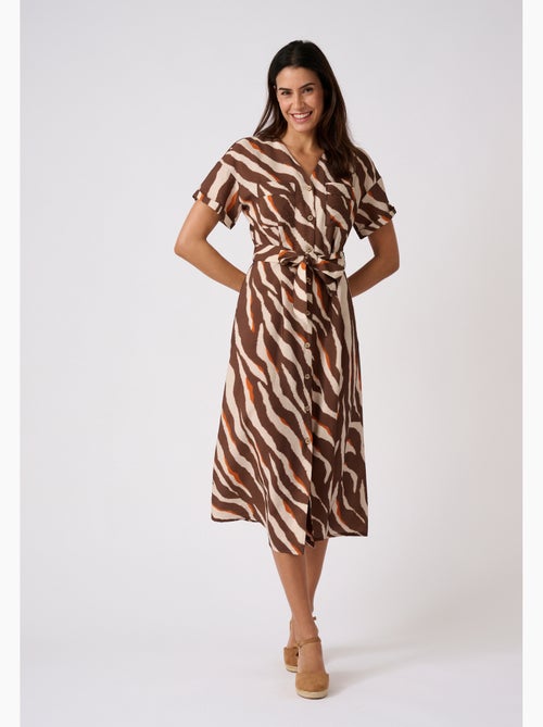 Robe imprimé animalier Climatyl - Damart - Kiabi Robe imprimé animalier Climatyl - Damart - Kiabi