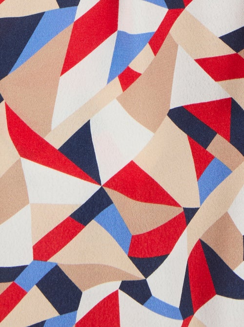 Robe imprimé graphique pure viscose - Damart - Kiabi