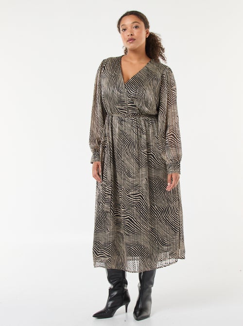 Robe imprimé 'Vero Moda' en voile - Kiabi