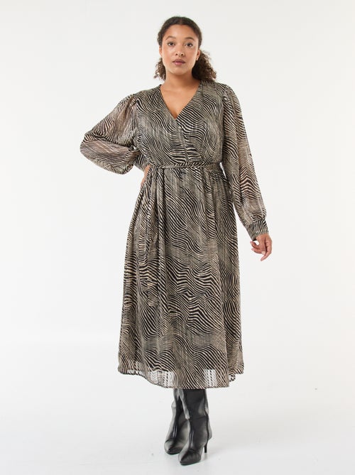 Robe imprimé 'Vero Moda' en voile - Kiabi