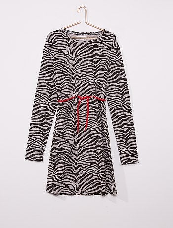Robe imprimé zébré