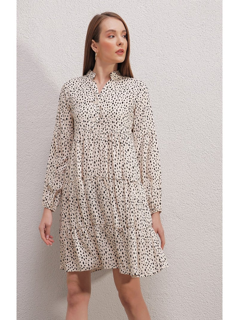 Robe imprimée - Ecru Ecru - Kiabi