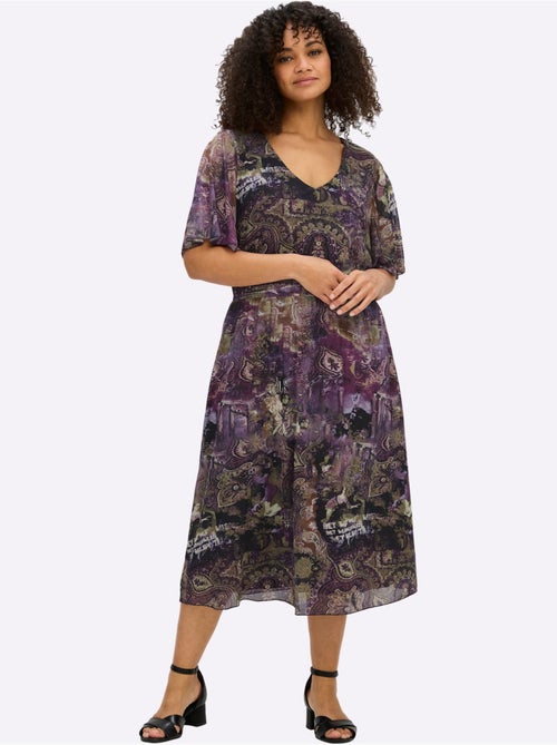 Robe Imprimée - Taille Standard - Sheego - Kiabi