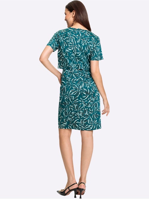Robe Imprimée 97% Coton - Taille Courte - Witt - Kiabi