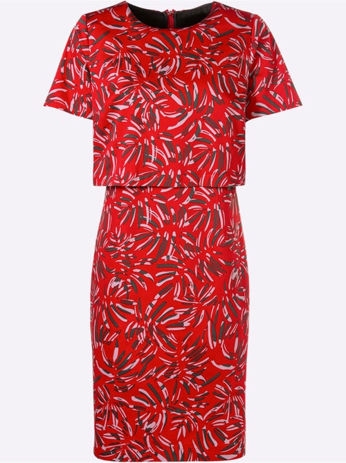 Robe Imprimée 97% Coton - Taille Courte - Witt - Kiabi