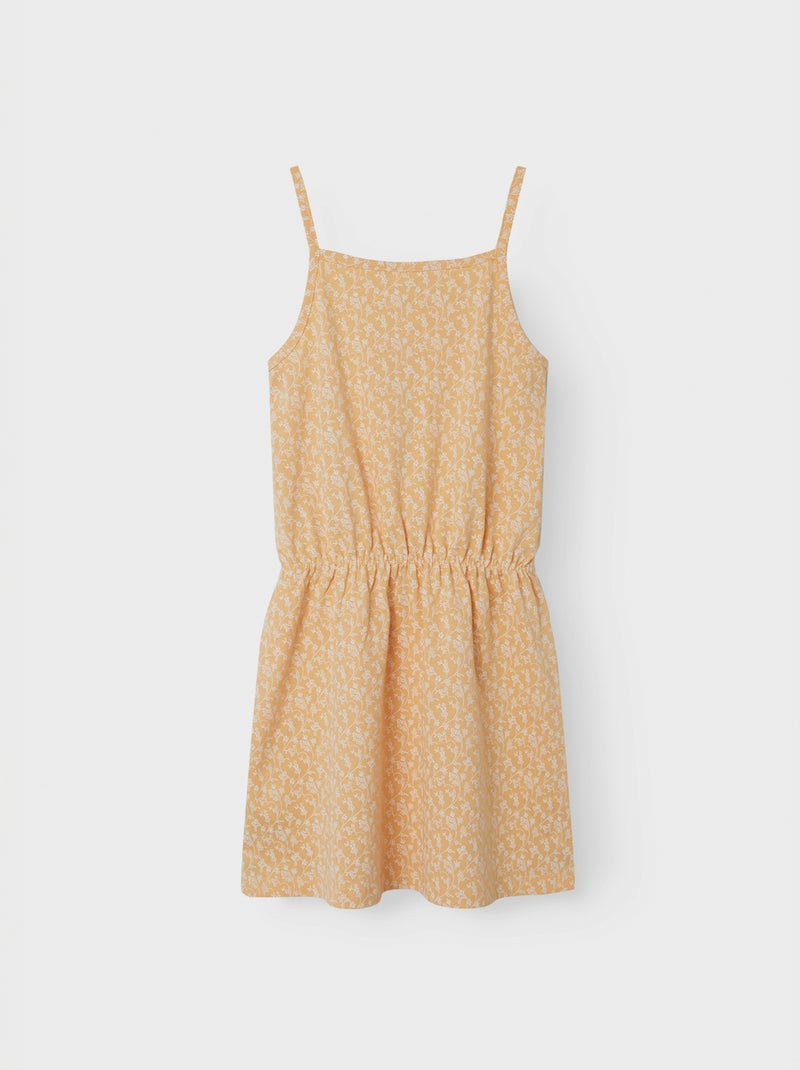 Robe imprimée à bretelles 'Guppy' orange - Kiabi