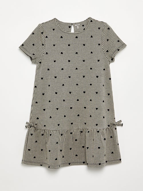 Robe imprimée à manches courtes - Kiabi