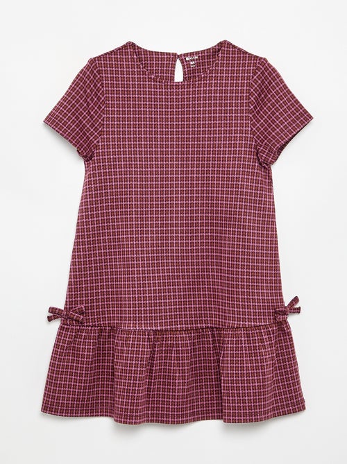 Robe imprimée à manches courtes - Kiabi