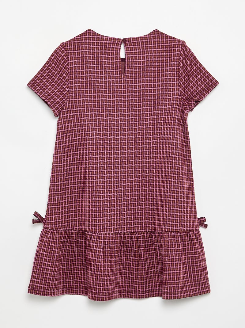 Robe imprimée à manches courtes Rose - Kiabi