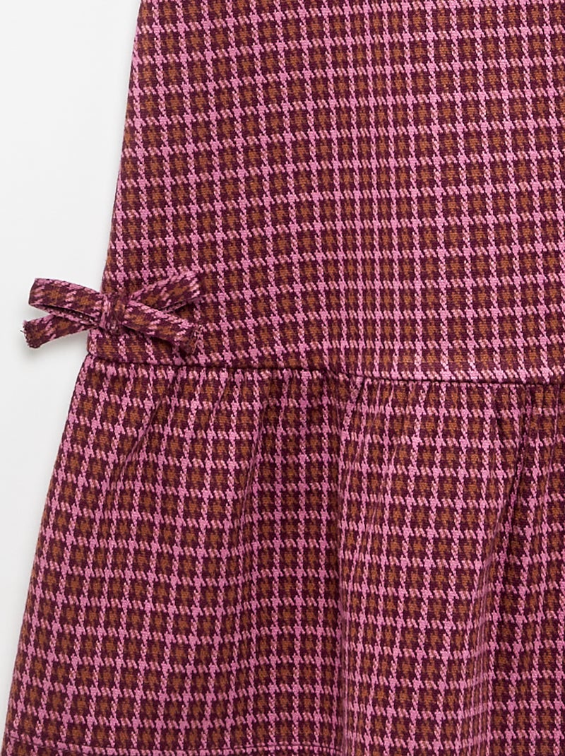 Robe imprimée à manches courtes Rose - Kiabi