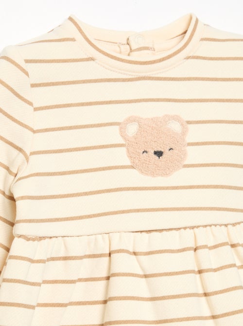 Robe imprimée à manches longues - Kiabi