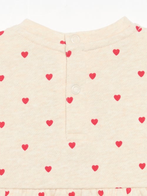 Robe imprimée à manches longues - Kiabi