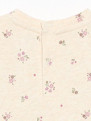 Robe imprimée à manches longues