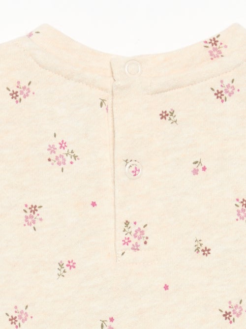 Robe imprimée à manches longues - Kiabi