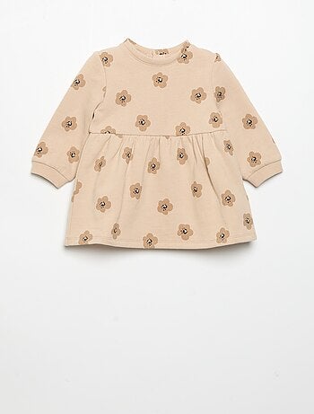 Robe imprimée à manches longues