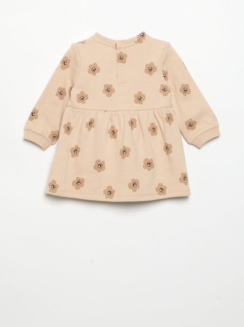 Robe imprimée à manches longues - Kiabi