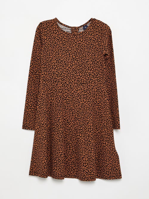 Robe imprimée à manches longues - Kiabi Robe imprimée à manches longues - Kiabi