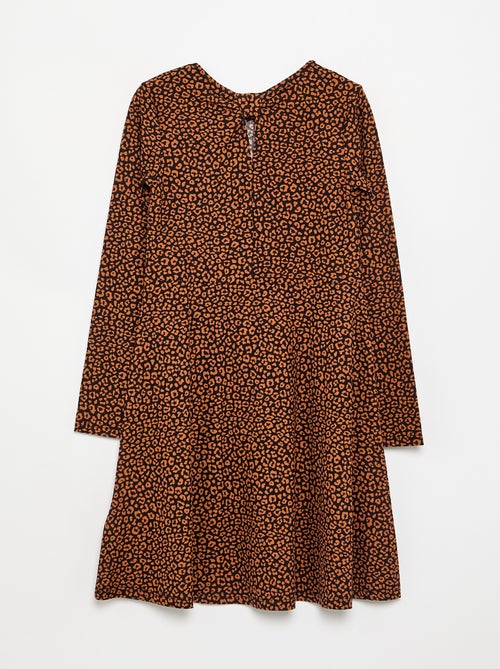 Robe imprimée à manches longues - Kiabi Robe imprimée à manches longues - Kiabi