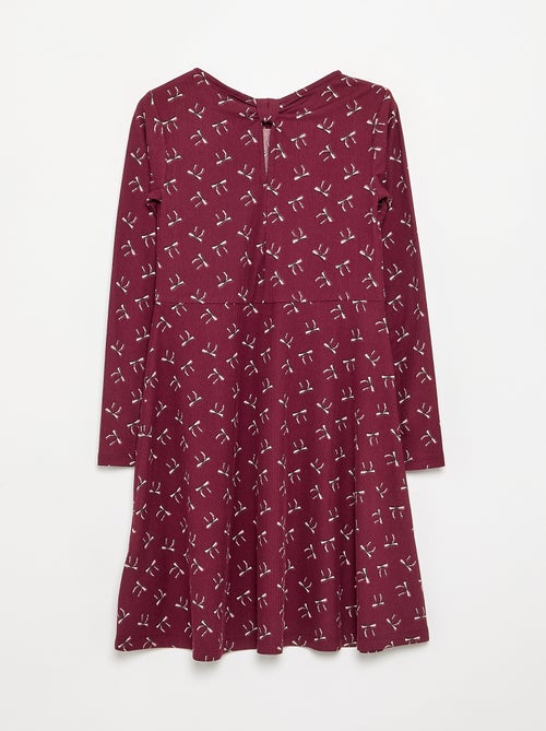 Robe imprimée à manches longues - Kiabi Robe imprimée à manches longues - Kiabi