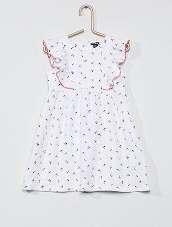 Robe imprimée à volants