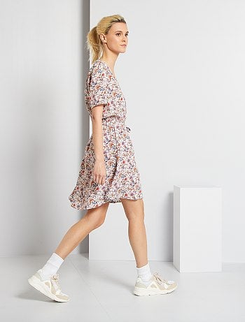 Robe imprimée avec ceinture
