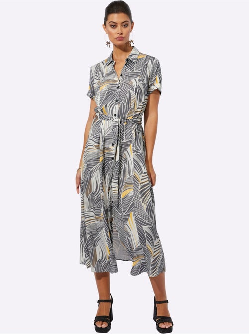 Robe Imprimée Avec Viscose (ecovero) - Taille Standard - Helline - Kiabi