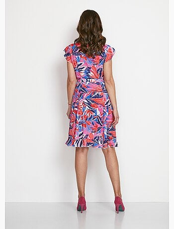 Robe imprimée avec volants - Afibel