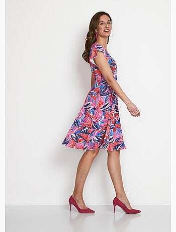 Robe imprimée avec volants - Afibel