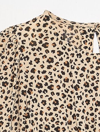 Robe imprimée avec volants