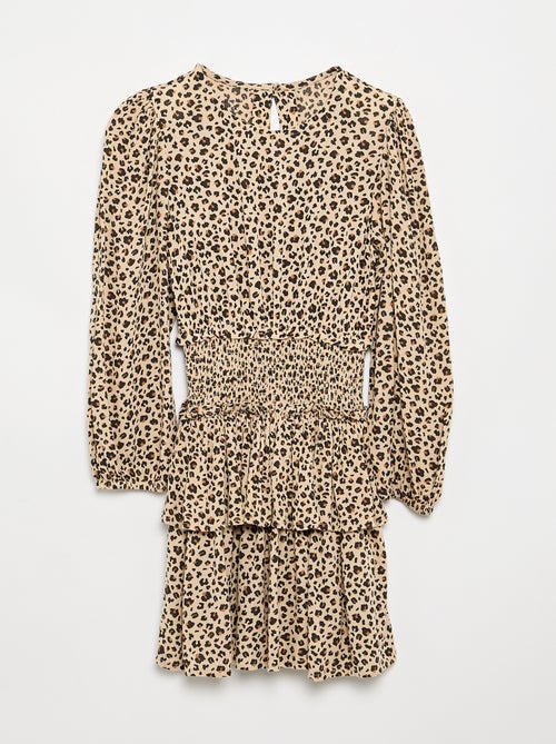 Robe imprimée avec volants - Kiabi Robe imprimée avec volants - Kiabi