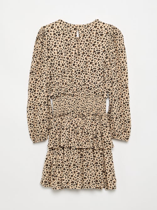 Robe imprimée avec volants - Kiabi Robe imprimée avec volants - Kiabi