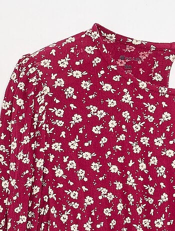 Robe imprimée avec volants