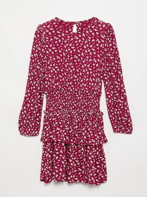 Robe imprimée avec volants - Kiabi Robe imprimée avec volants - Kiabi