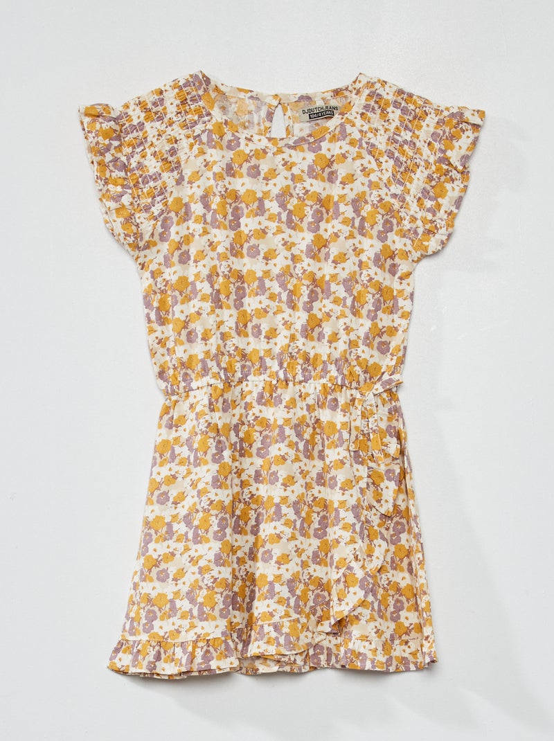 Robe imprimée Blanc - Kiabi