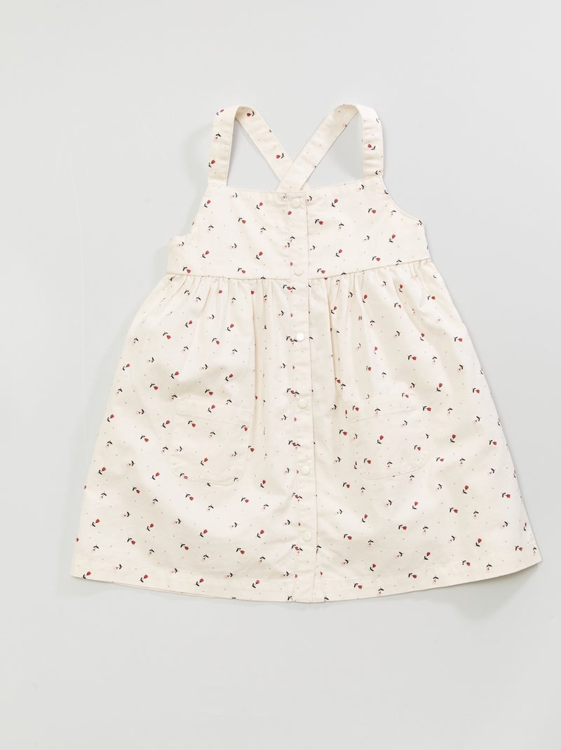 Robe imprimée Blanc - Kiabi