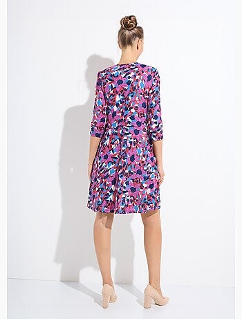 Robe imprimée chaude droite courte - Afibel