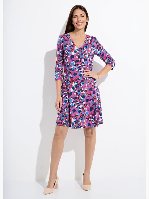 Robe imprimée chaude droite courte - Afibel - Kiabi