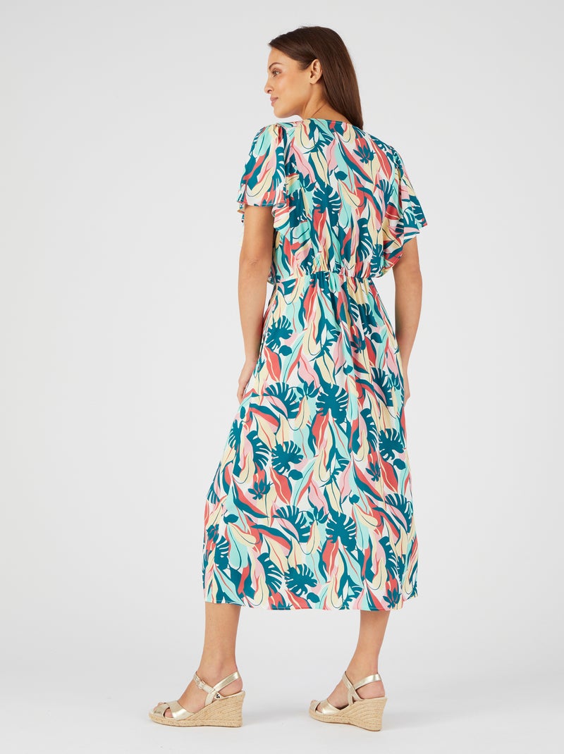 Robe imprimée Climatyl - Damart Vert - Kiabi