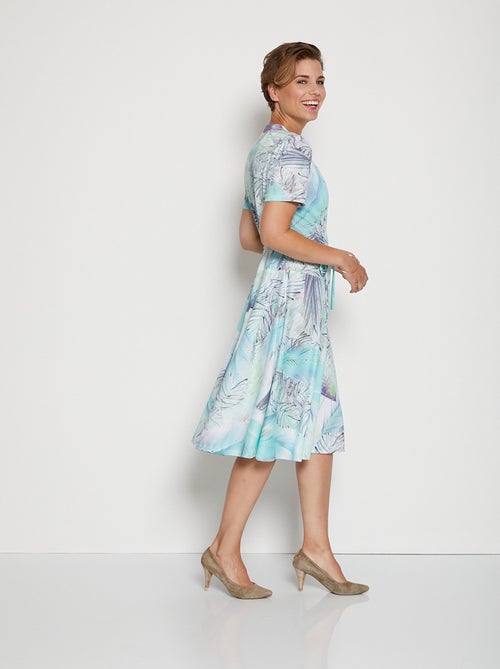 Robe imprimée décolleté cache-coeur - Afibel - Kiabi
