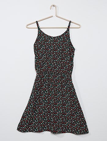 Robe imprimée dos fantaisie