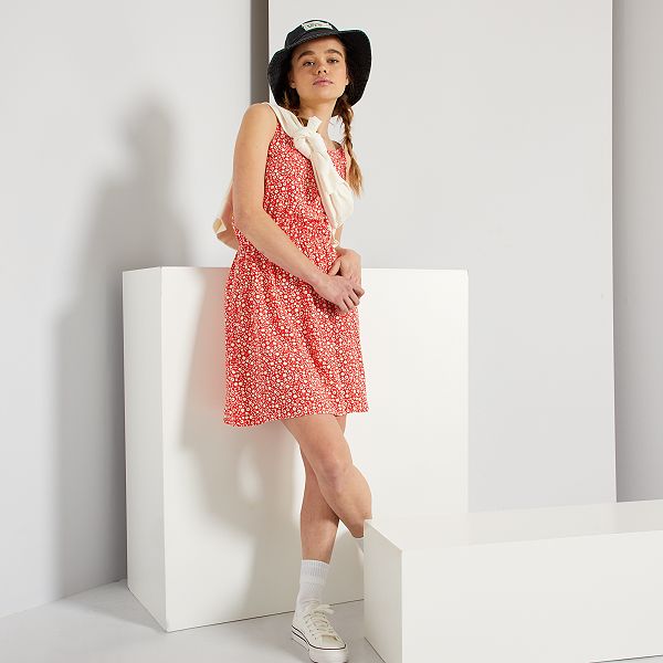 robe rouge fille kiabi